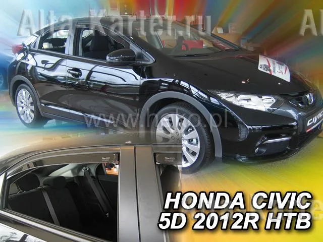 Дефлекторы Heko для окон Honda Civic IX xэтчбек 5-дв