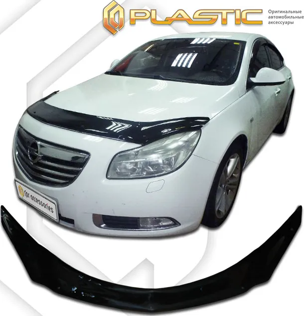 Дефлектор СА Пластик для капота exclusive (Classic черный) Opel Insignia 2011-2020