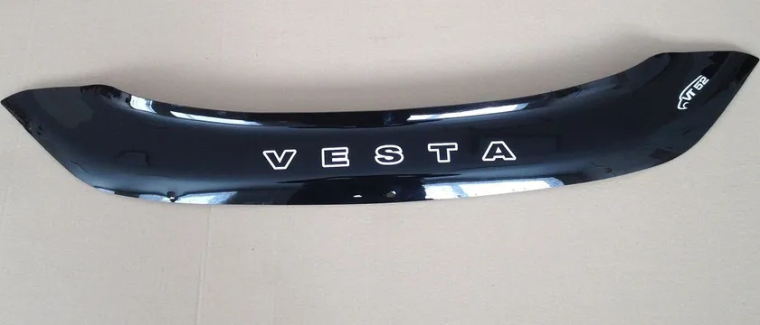 Дефлектор VT52 для капота короткий Lada Vesta 2015-2020