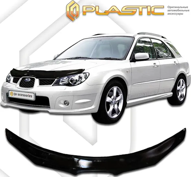 Дефлектор СА Пластик для капота (Classic черный) Subaru Impreza 2007-2011