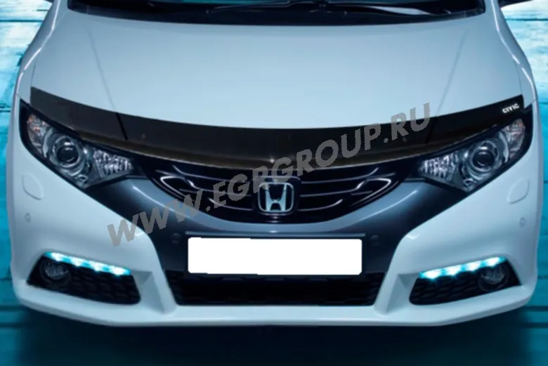 Дефлектор EGR для капота Honda Civic IX хэтчбек 2012-2020