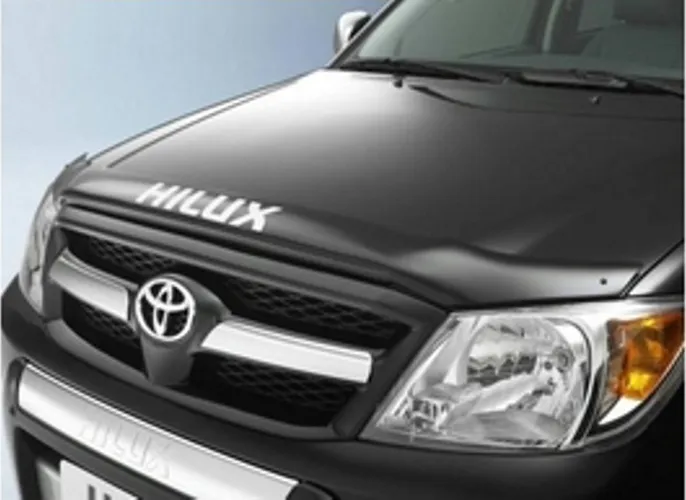Дефлектор Тойота Мотор (оригинал) для капота (с логотипом) Toyota Hilux VII 2-й рестайлинг 2011-2015 Черный