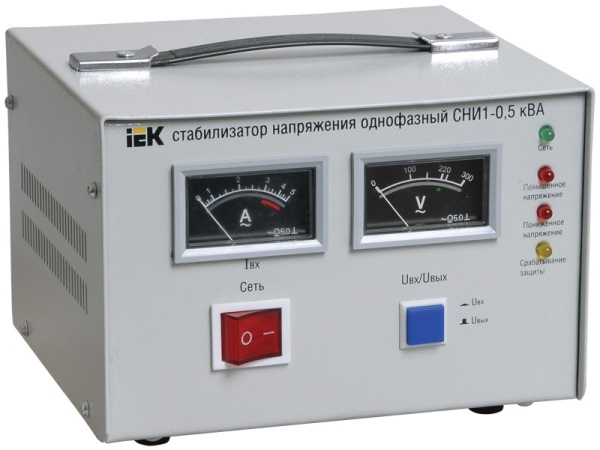 Стабилизатор напряжения IEK СНИ 1/220 0.5кВА однофазный ИЭК IVS10-1-00500
