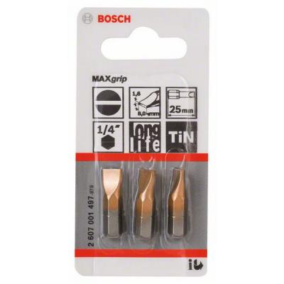 Бита Max Grip Bosch 2607001497, 6х8 мм, 3 шт