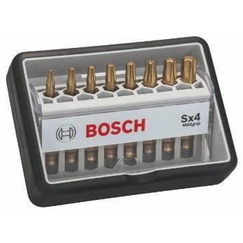 Набор бит Robust Line Sx4 TIN Bosch 2607002573, 8 штук