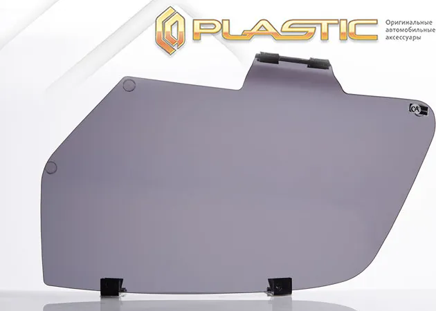 Защита СА Пластик передних фар (Classic полупрозрачный) Daewoo Nexia   2008–2020