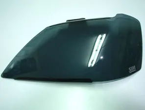 Защита SIM передних фар темная для Renault Logan I 2005-2009