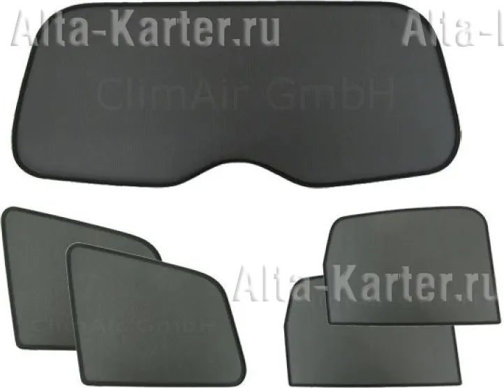 Шторки ClimAir на заднее стекло, окна задних дверей и боковые окна багажника для Skoda Octavia III A7 универсал 5-дв