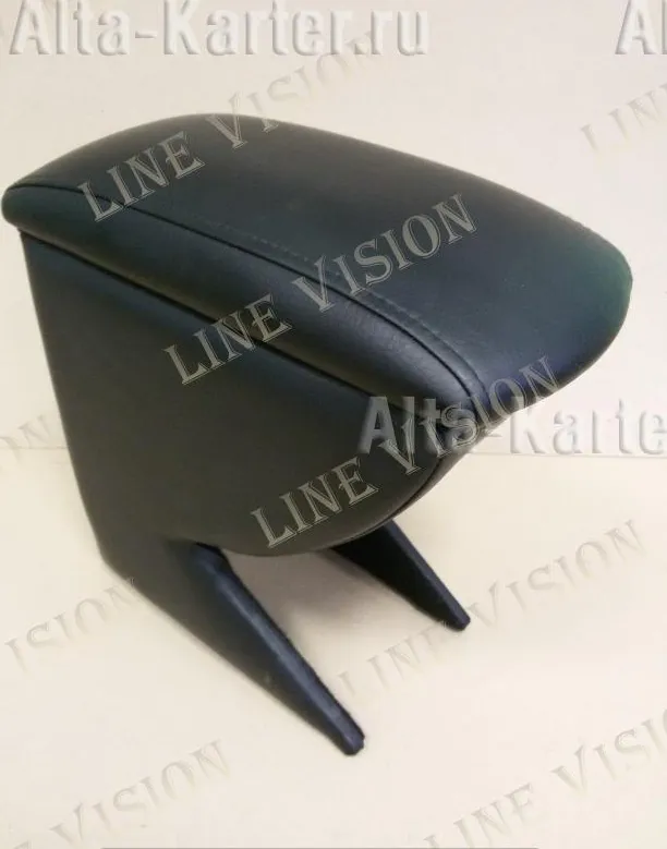Подлокотник Line-Vision с боксом для Nissan Tiida 2004-2020 СЕРЫЙ