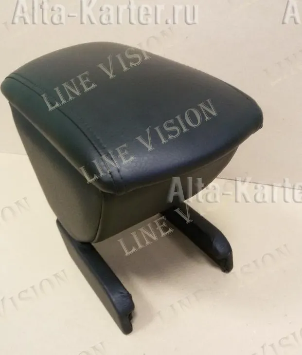 Подлокотник Line-Vision с боксом для Chevrolet Aveo 1 седан 2006-2011 СЕРЫЙ