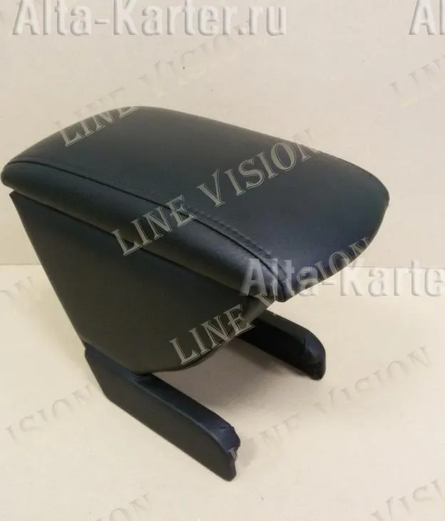 Подлокотник Line-Vision с боксом для Chevrolet Aveo 2 седан 2011-2020 СЕРЫЙ