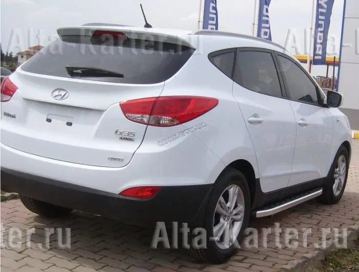 Пороги алюминиевые Alyans для Hyundai ix35 2009-2020