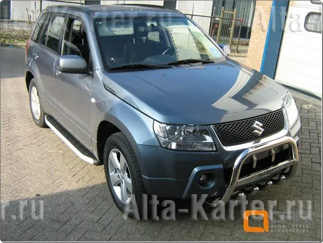 Пороги алюминиевые Alyans для Suzuki Grand Vitara 2005-2012