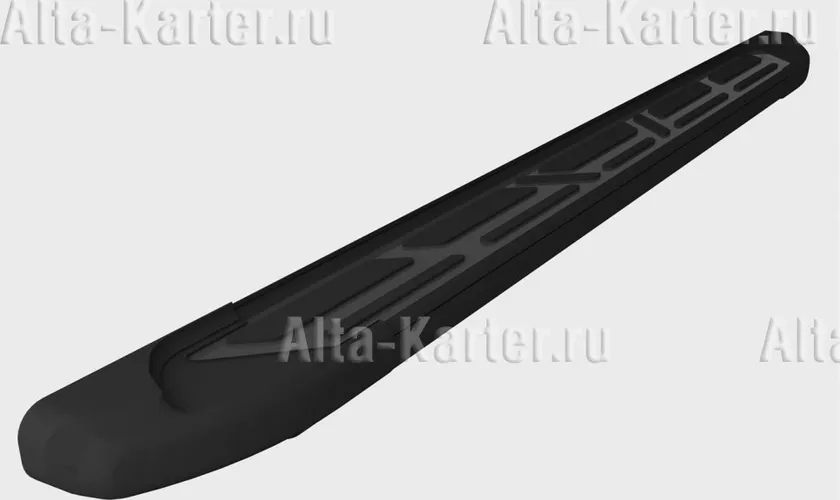 Пороги алюминиевые Corund Black для Kia Sorento II 2009-2012
