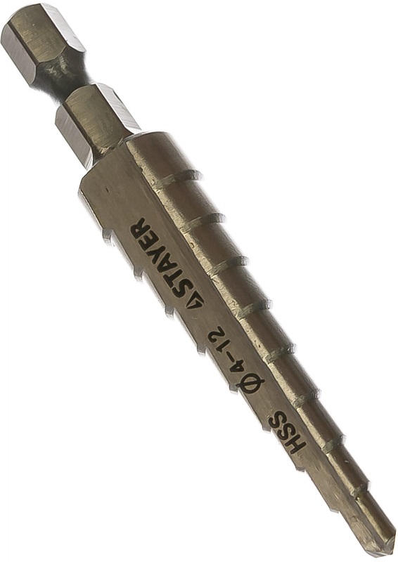 Сверло ступенчатое по металлу MASTER STAYER 29660-4-12-9, 4-12 мм