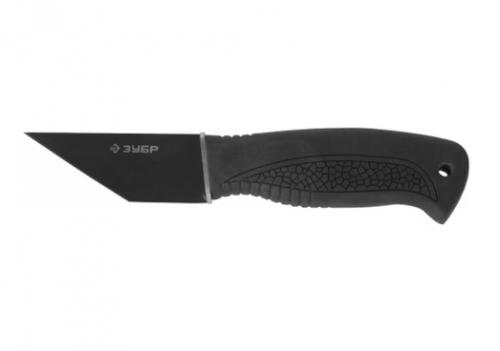 Нож сапожный ЗУБР ЭКСПЕРТ 0955 с эргономичной обрезиненной рукояткой, 185 мм
