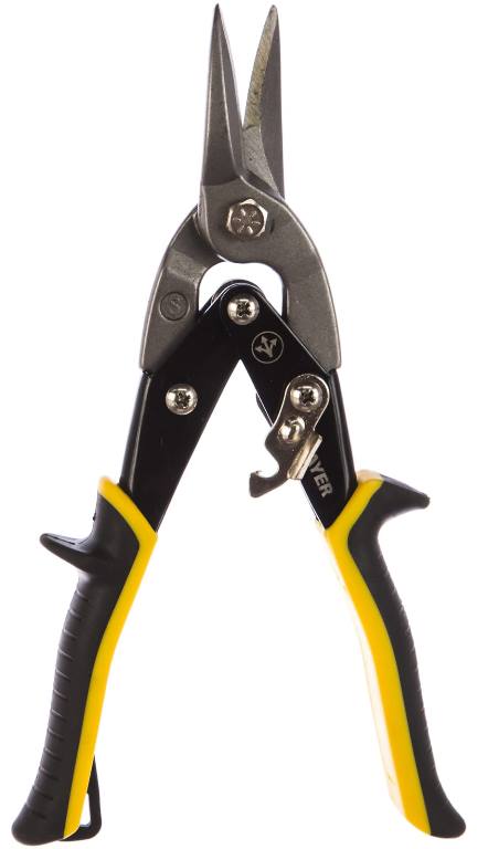 Ножницы по металлу рычажные STAYER MAX-Cut 23055-S (250 мм, прямые, кованая Cr-V сталь)