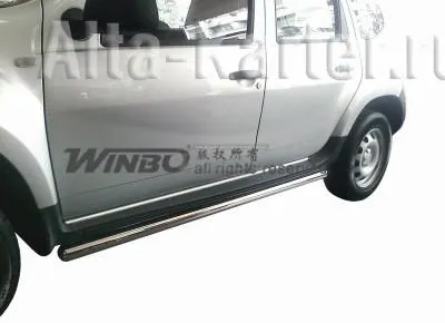 Защита Winbo кузовного порога труба d65 для Renault Duster 2010-2020