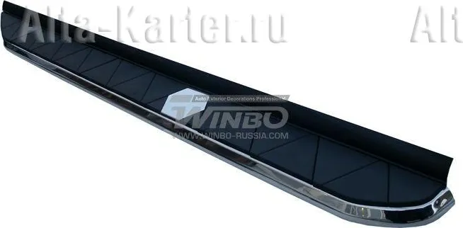 Пороги алюминиевые Winbo В92 для Mitsubishi Outlander XL 2007-2010