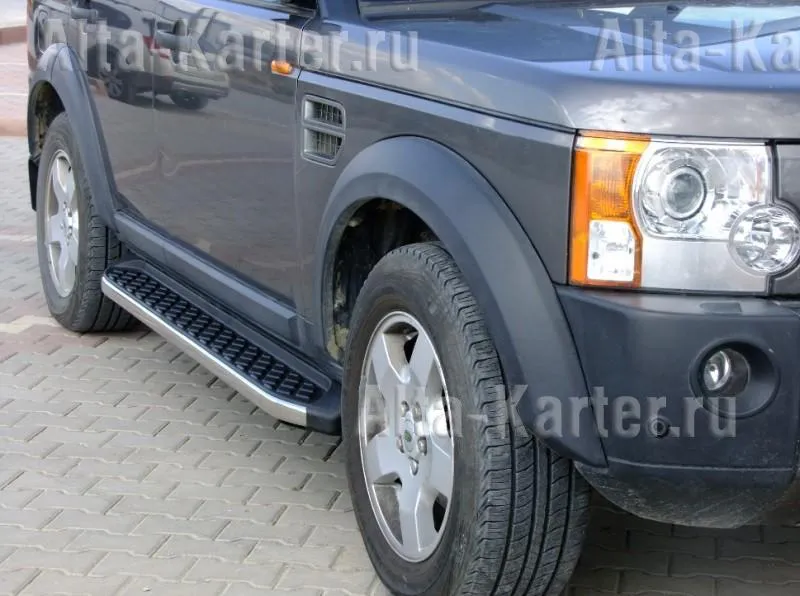 Пороги алюминиевые Voyager HITIT X для Land Rover Discovery III 2005-2009
