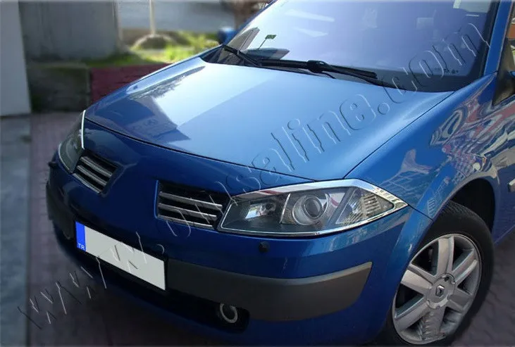 Накладка на решетку радиатора OMSA ВЕРХНЯЯ для Renault Megane II 2003-2006 (6 шт