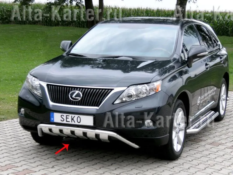 Защита Seko передняя, нижняя d 50 мм для Lexus RX 270/350/450h 2009-2011