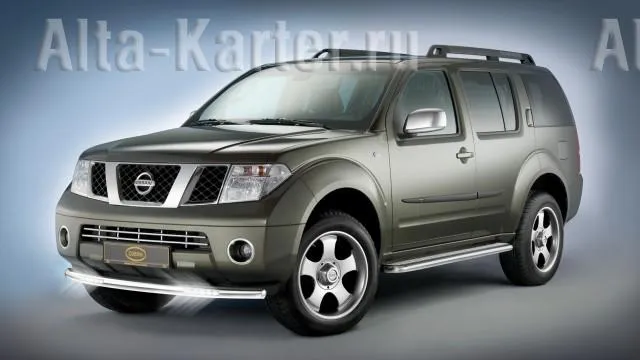 Защита Cobra передняя d60 с подсветкой для Nissan Pathfinder R51 2010-2014