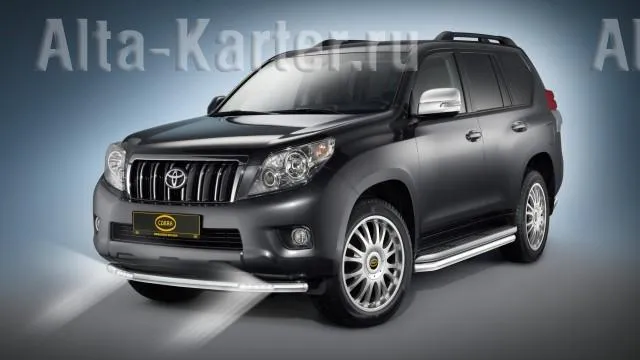 Защита Cobra передняя d60 с подсветкой для Toyota Land Cruiser Prado 150 2013-2017