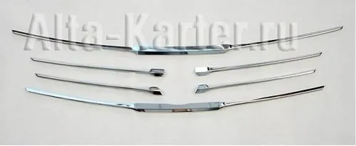 Накладки на решетку радиатора ВЕРХНЯЯ Noble для Kia Sportage III 2010-2014