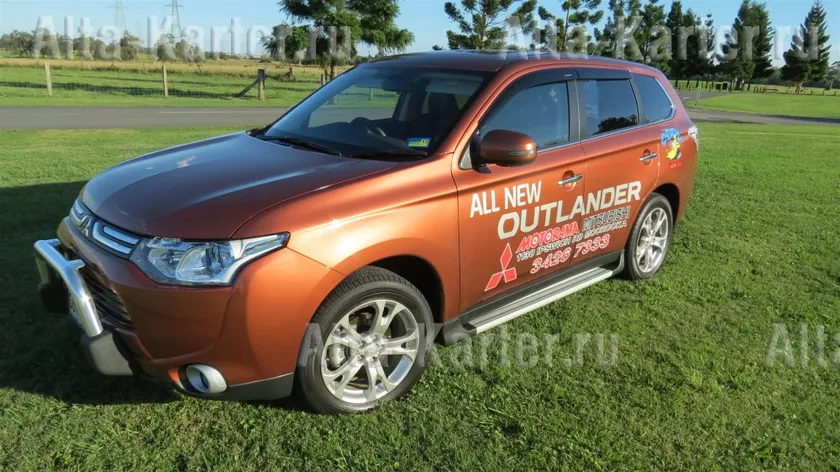 Пороги алюминиевые EGR для Mitsubishi Outlander III 2012-2014