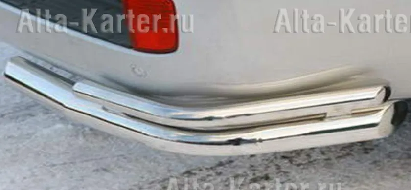Защита Erkul заднего бампера D70/42 уголки двойные для Mercedes-Benz Sprinter W903 Long 2000-2006