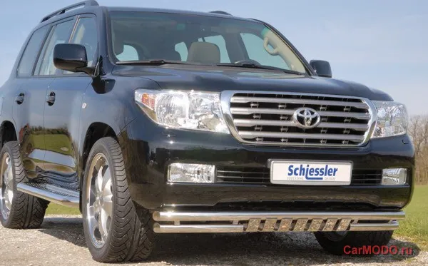 Защита Schiessler переднего бампера d 60 мм для Toyota Land Cruiser 200 2012-2015