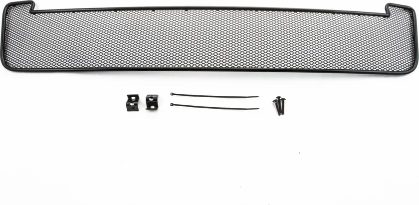 Сетка Arbori на решётку бампера, черная 10 мм с противотуманными фонарями для SKODA Yeti Outdoor 2014-2020