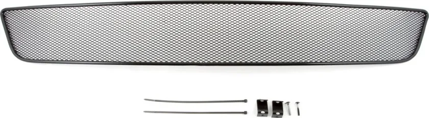 Сетка Arbori на решётку бампера, черная 10 мм для VW Polo Sedan 2010-2020