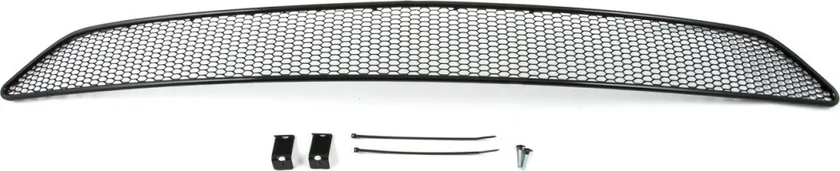 Сетка Arbori на решётку бампера, черная 20 мм (сота) для Kia Venga 2016-2020