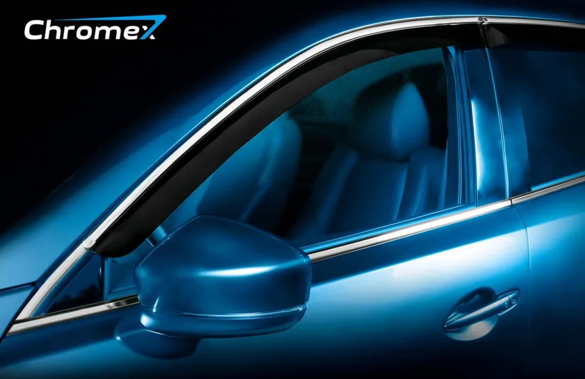 Сетка Arbori на решётку бампера, хром 15 мм для автомобилей (с передним парктроником) для Ford Tourneo Custom 2014-2020