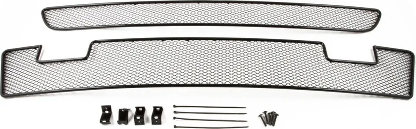 Сетка Arbori на решётку бампера, черная 15 мм для Citroen Berlingo 2015-2020