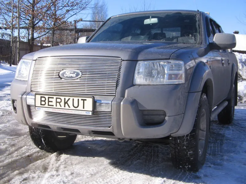 Накладка Berkut на решётку бампера d10 для Ford Ranger II 2009-2011