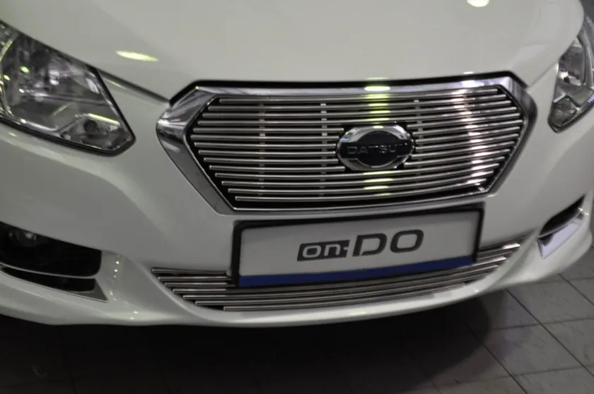 Накладка Berkut на решётку бампера d10 для Datsun on-Do 2015-2020