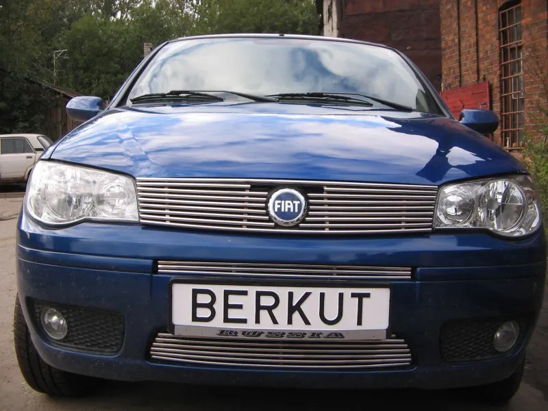 Накладка Berkut на решётку бампера d10 для Fiat Albea 2004-2012