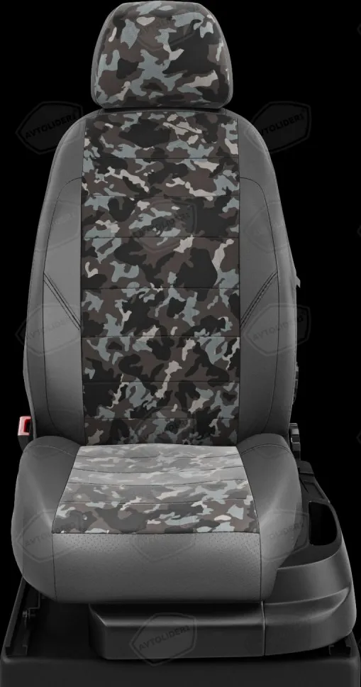 Чехлы Автолидер на сидения для Chery Tiggo 5 рестайлинг 2016-2020, цвет НАТО-серый
