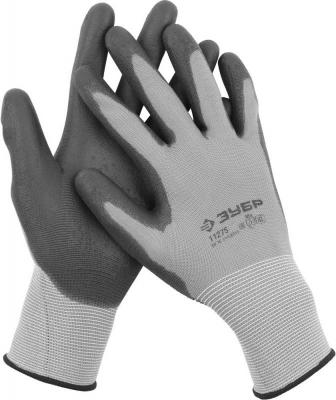 Перчатки ЗУБР МАСТЕР для точных работ с полиуретановым покрытием 11275-L (размер L)