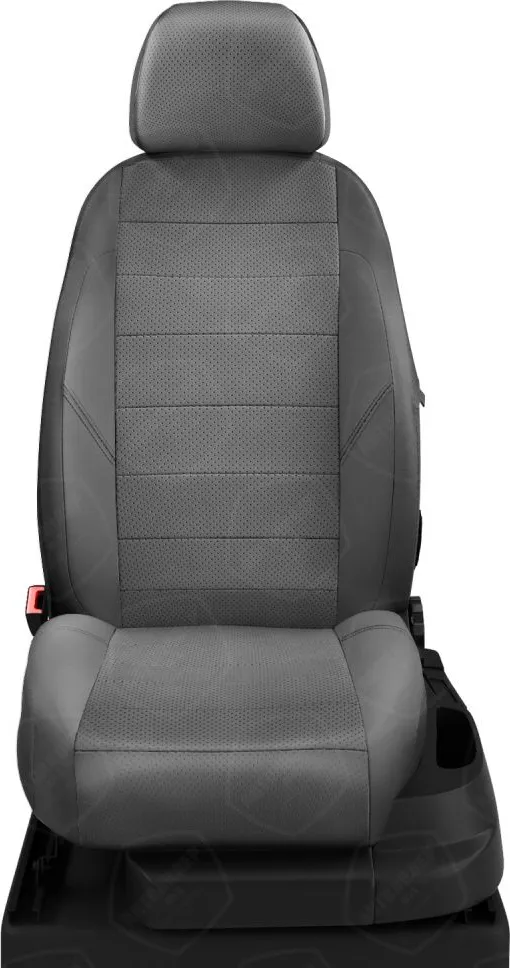 Чехлы Автолидер на сидения для Лада Приора 2 хэтчбек Рестайлинг 2014-2020, цвет Темно-серый