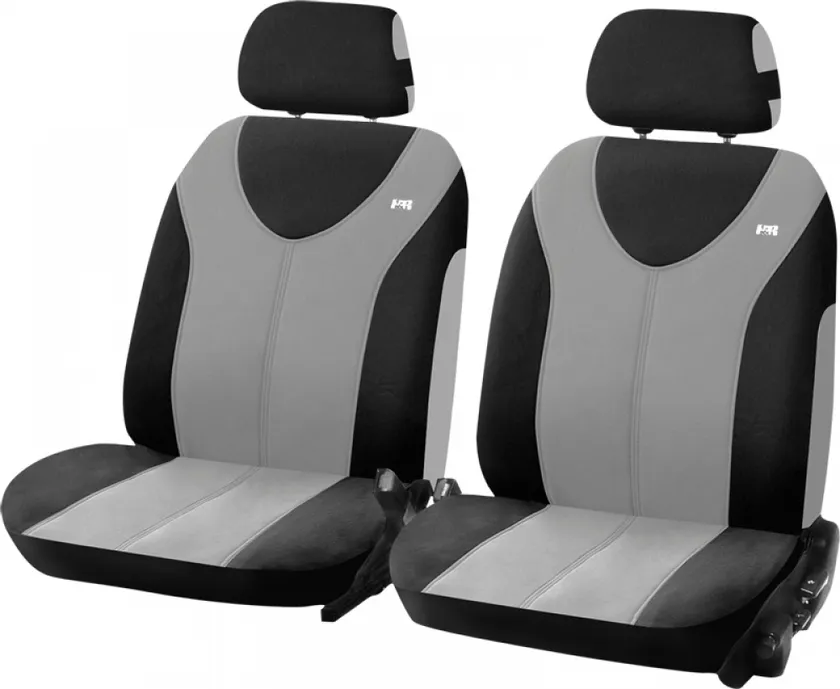 Чехлы универсальные Hadar Rosen Trophy облегченные на передние сидения авто, цвет Светло-серый/черный