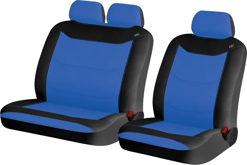Чехлы универсальные Hadar Rosen Fusion Van на передние сидения авто для микроавтобусов, цвет Синий/черный