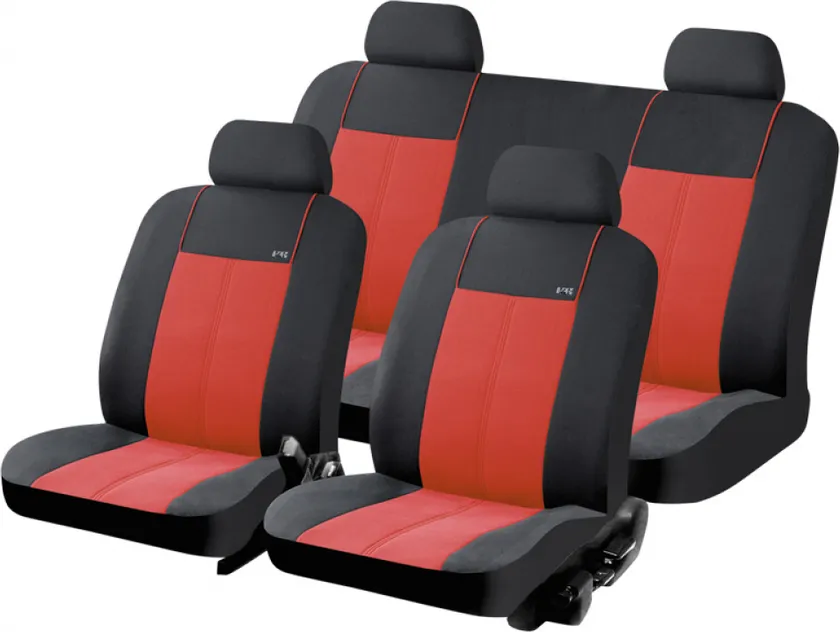Чехлы универсальные Hadar Rosen Master на сидения авто для ВАЗ Приора, 8-го, 10-го и 7-го семейств, цвет Красный/Черный