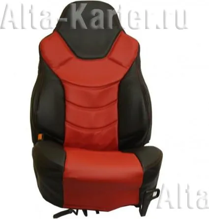 Чехлы универсальные  AutoElite Рекара (спортивные, дутые) на сидения, цвет Красный/Черный