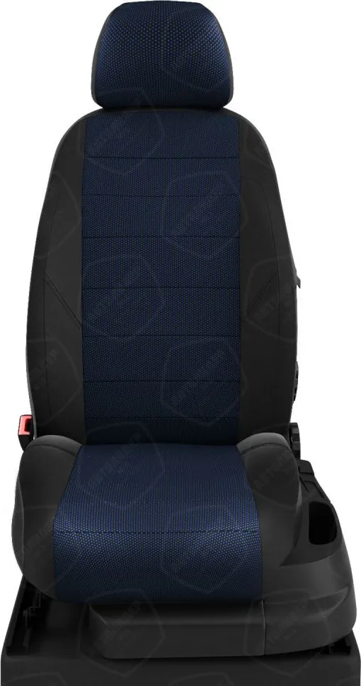 Чехлы Автолидер на сидения для Hyundai Creta 2016-2020, цвет Черный/Синяя точка