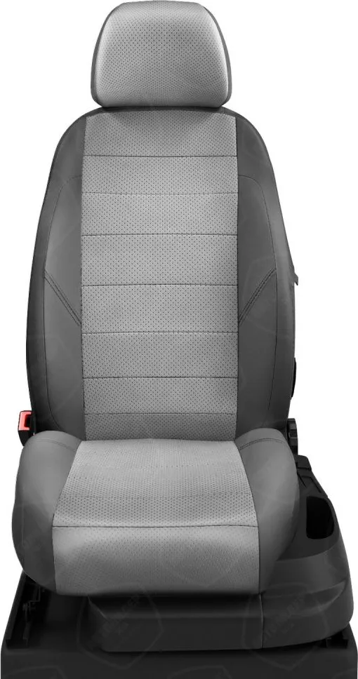 Чехлы Автолидер на сидения для Citroen C4 Picasso (микровэн 5 дверей) 2006-2013, цвет Светло-серый/Темно-серый