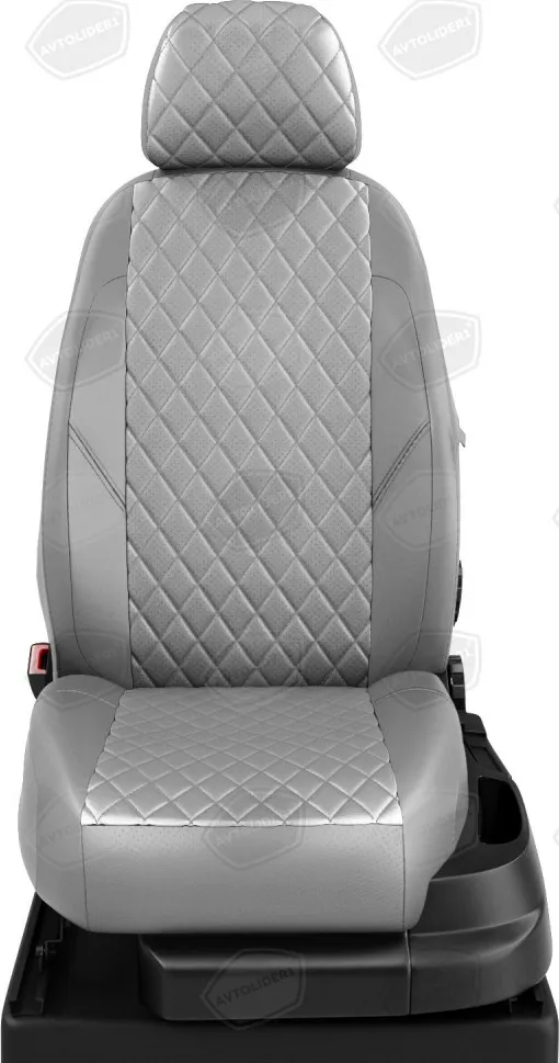 Чехлы Автолидер на сидения для Toyota Corolla 11 седан (E180/E170) 2013-2019, цвет Светло-серый